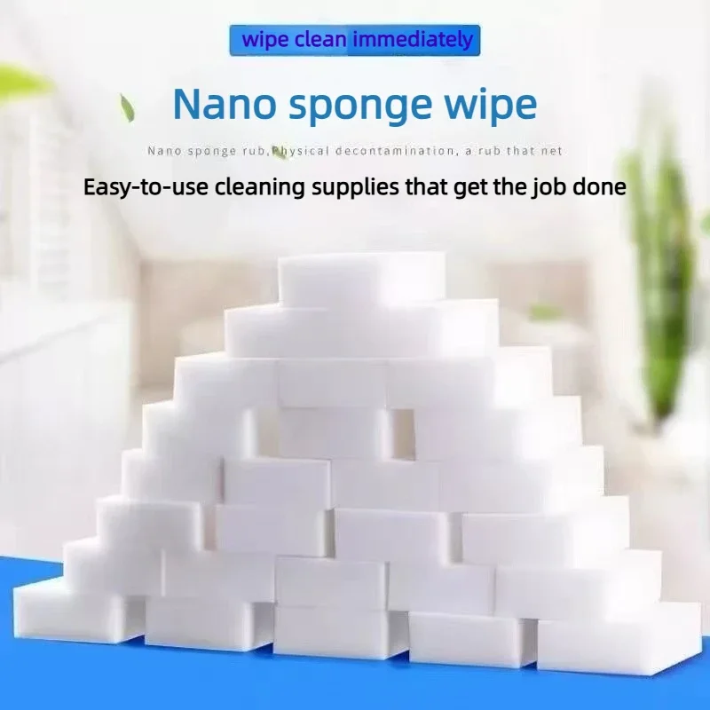 3/5Pcs White Nano Magic Melamine Sponge Eraser 10X6X2cm Cleaning Foam Pad for Home Office Bathroom Stain Clean