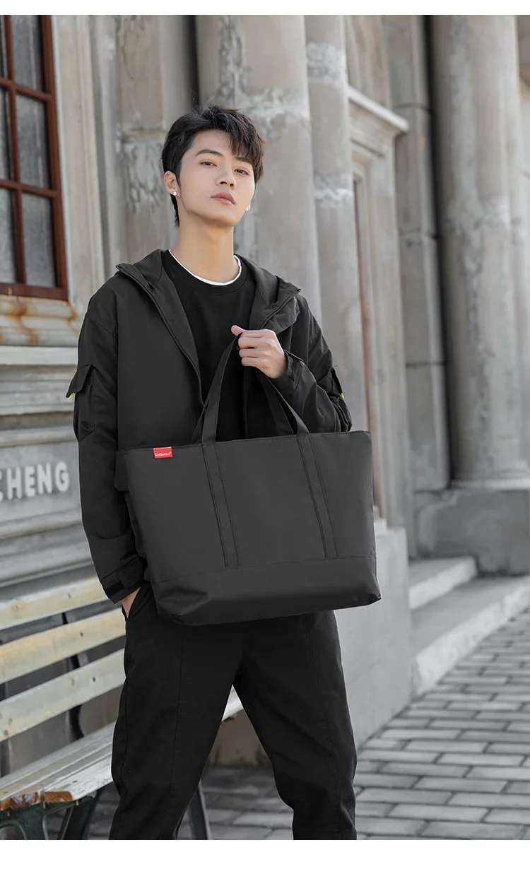 Japanese Style Men's Hanbags Casual Canvas Top-Handle Bags Men Totes Shopping Bag Waterproof Handbag Large Capacity Hand Bags 가방