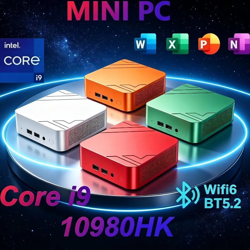 Core i9 10980HK 1TB 2TB SSD 16GB RAM WIFI 6 BT5.2 4K HD Mini Gaming Office Study Pc Mini PC Portable Fast 2026 Slim New