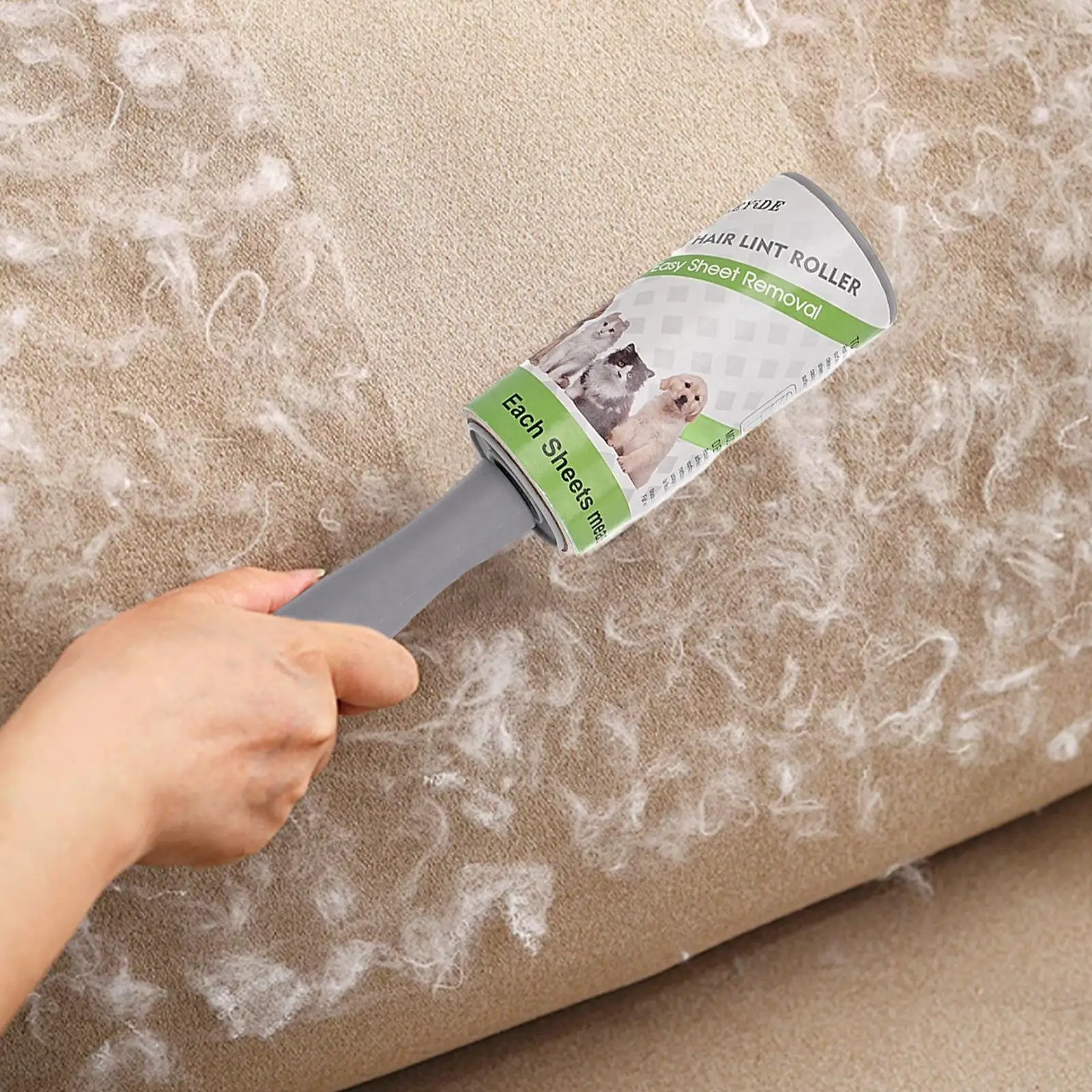 

Extra-Sticky Lint Roller Pet Hair Remover Clothes Cleaning Brush Tearable Roll Paper Sticky Roller Clothing Carpets