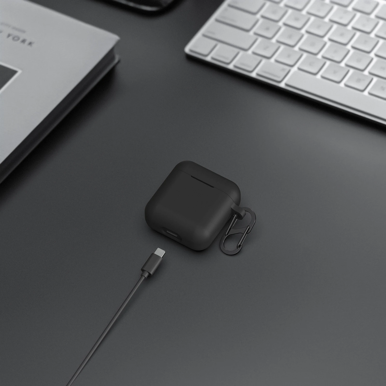 Custodia in Silicone Geekria compatibile con TOZO T6 True Wireless Earbuds, Cover in pelle per auricolari
