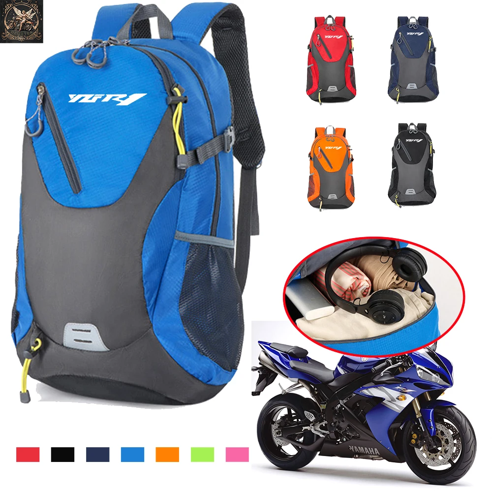 Impermeável grande capacidade mochila de viagem para homens e mulheres, acessórios da motocicleta, Yamaha YZFR1, YZF R1, novo