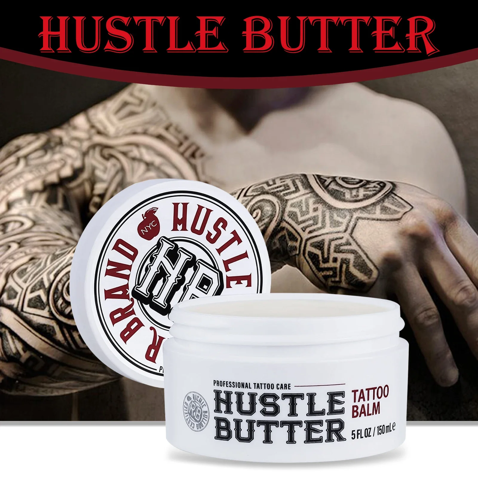 1 قطعة زبدة الرعاية اللاحقة للوشم مع المكونات الطبيعية بلسم حبر الوشم تعزيز اللون القديم والجديد كريم مرطب الوشم