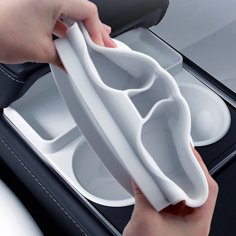 Water Cup Holder For tesla model y /model 3 Central Control cup Holder Drink holder Storage Tray Car Interior Accessories view 5