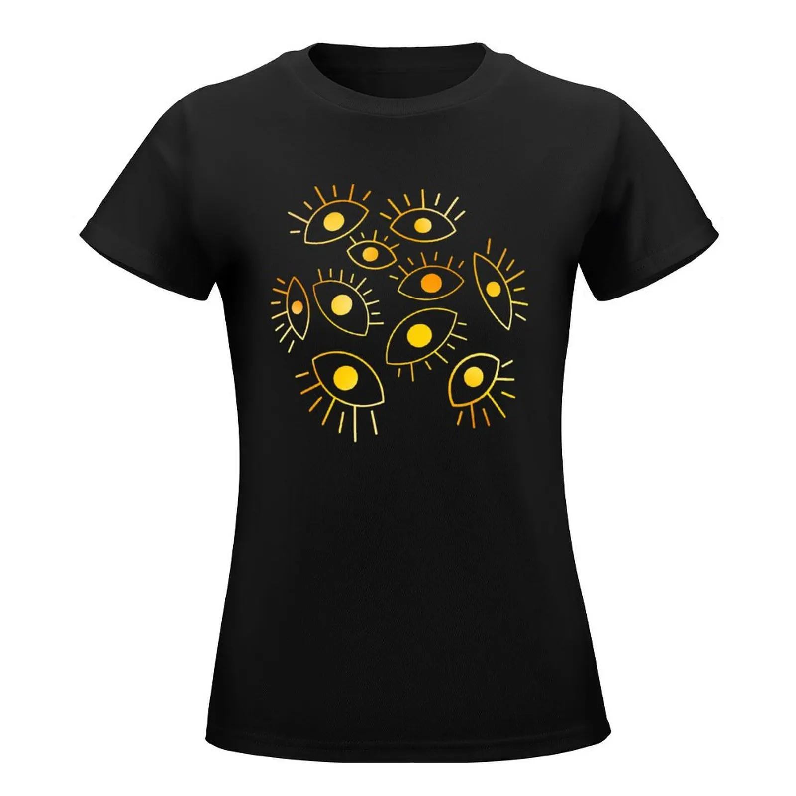 Eyes of the Void - Golden Fire T-Shirt Blouse Short sleeve tee t-shirts for Women graphic tees