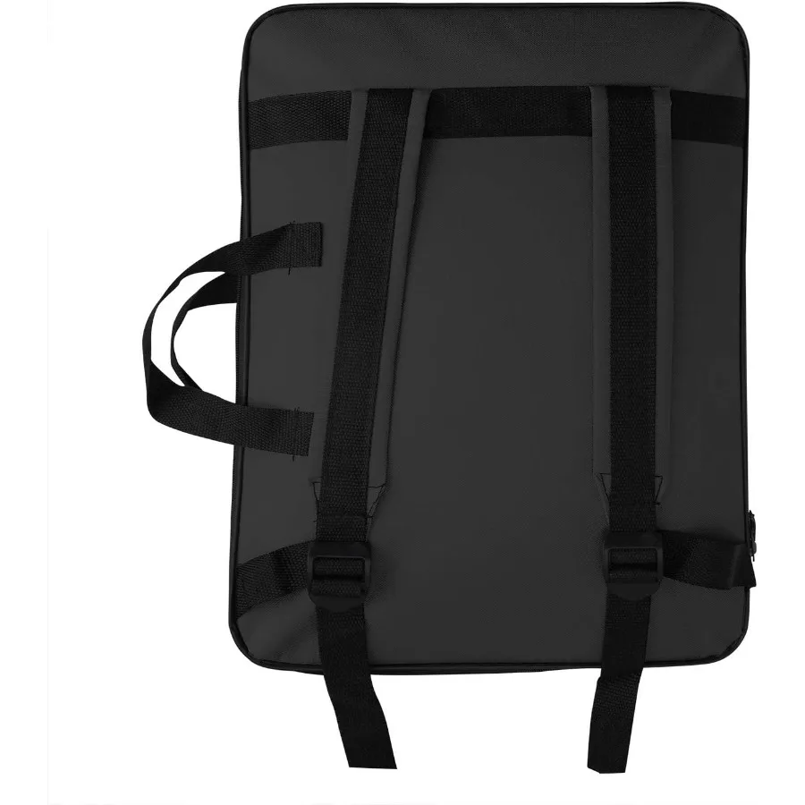 JIAHG Bolsa de transporte de portafolio de arte resistente al agua para trabajo de arte A3, bolsa portátil para tablero de dibujo con compartimentos interiores, ideal para