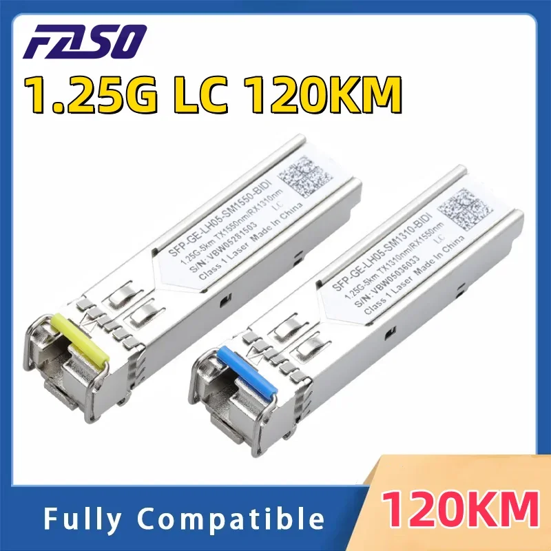 

1.25G LC 80km Fiber Optical SFP Transceiver Module for Cisco/Mikrotik Ethernet Switch, , 1490nm, 1550nm, Singlemode, Simplex,DDM