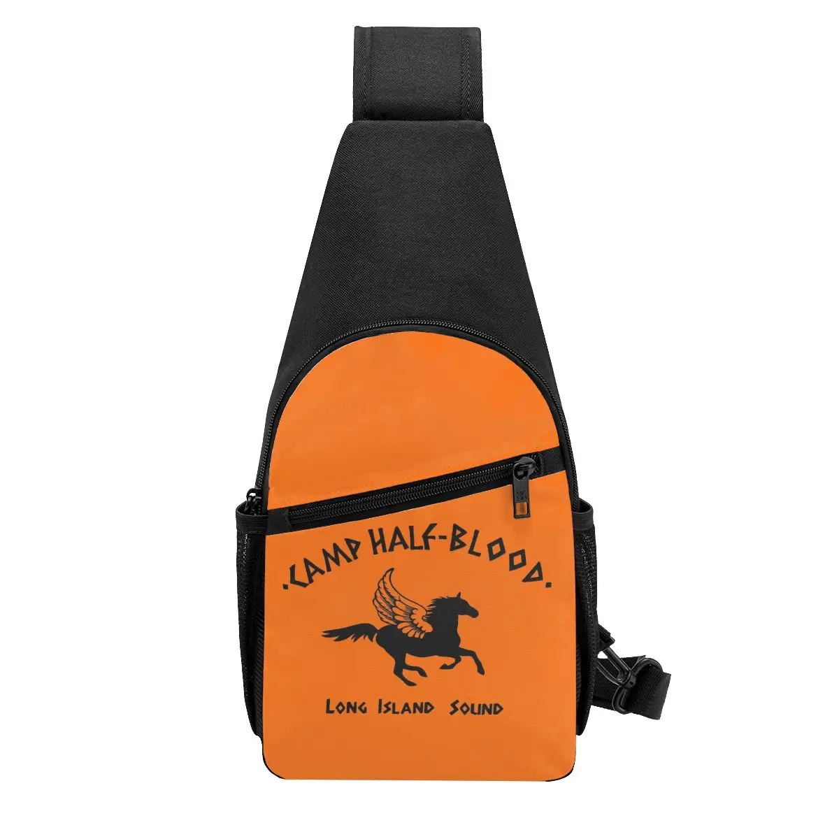 CAMP HALF-BLOOD Chest Bag Men Sling Crossbody Backpack Chest Bag Travel Hiking Daypack Shoulder Bag