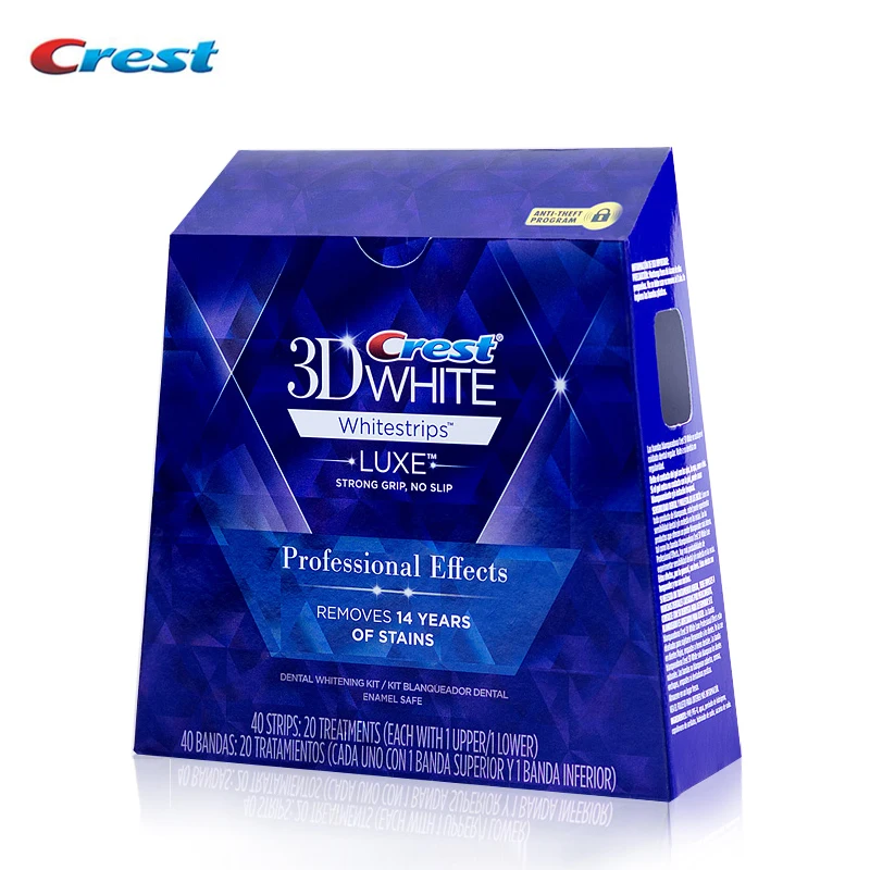 

Genuine 3D White LUXE Whitestrips 40Strips 20 Pouches Professional Effects Teeth Whitening Brands Whitestrips oral hygiene