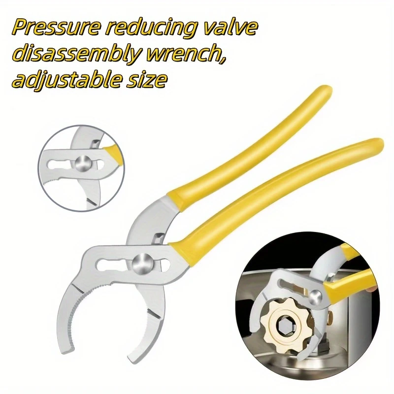 Multi-purpose Pipe Wrench,Anti Slip Bathroom Pliers,Large Opening Faucet Repair Tool for Pipe Work,Home Maintenance&Installation