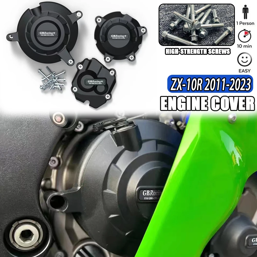 

For Kawasaki ZX-10R ZX10R 2011-2023 2022 2021 2020 2019 2018 2017 2016 2015 2014 2013 2012 Engine Protection Cover