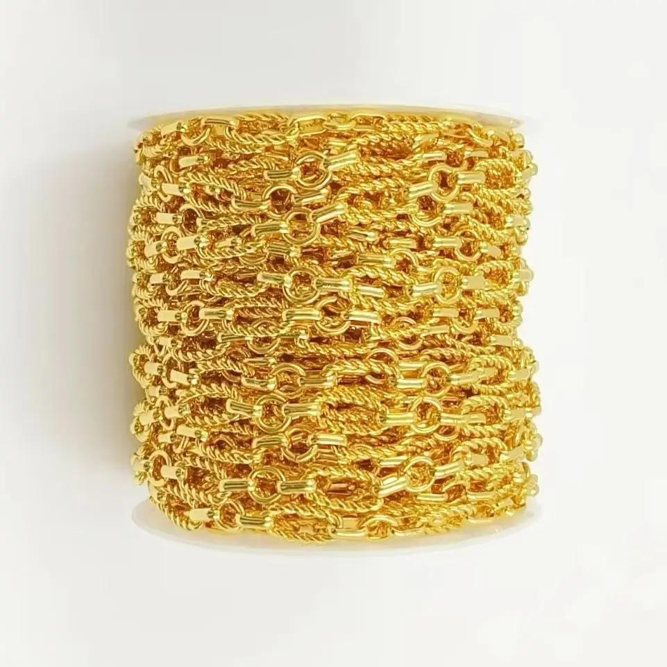 WT-BC243 High Quality And Texture Fine Yellow Brass Chain Necklace Can DIY Bracelet Jewelry Crafts Accessory