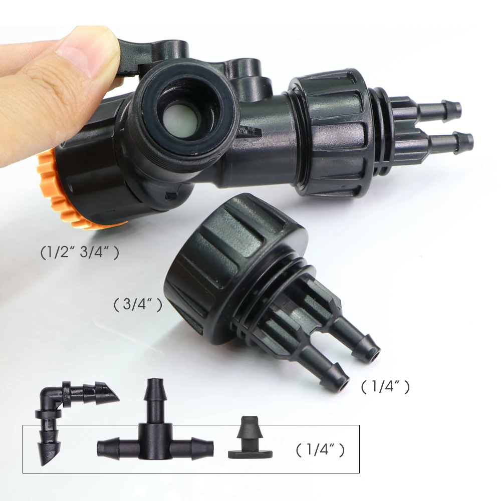 30-10m Zigbee Garden Irrigation System Adjustable Drip Watering Kit Tuya Smartlife App compatible Timer Controller 1/4'' Hose