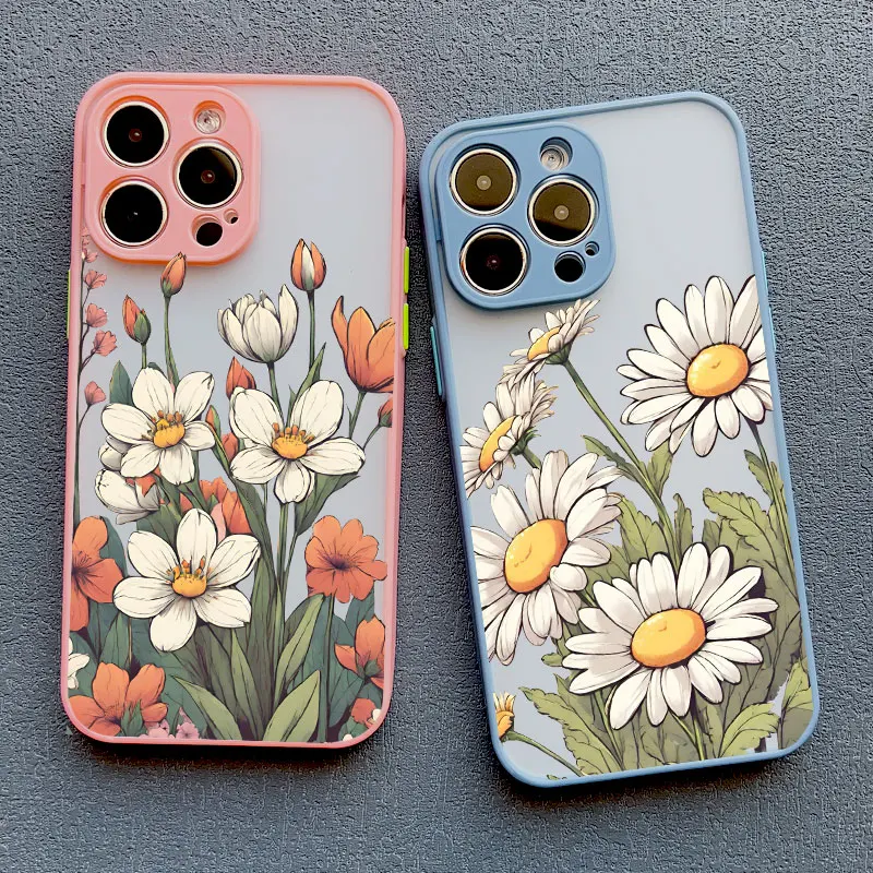 Cover girasole per iPhone 15 Pro Max custodia iPhone 11 12 13 14 Pro Max Mini X XR XS 15 14 7 8 Plus SE 2020 custodia antiurto per telefono