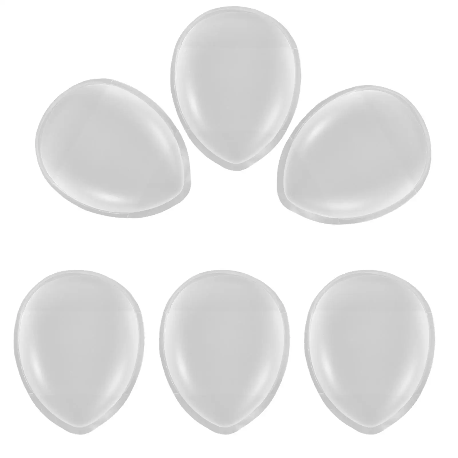 

6 Pcs Silicone Thumb Puff Mini Soft Makeup Tool Easy Application Washable Reusable Powder Pads for Face Body Travel