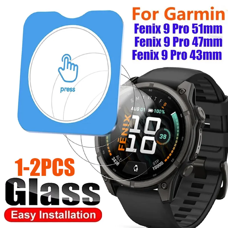 For Garmin Fenix 9 Pro 51mm 47mm 43mm Watch Screen Protector Tempered Glass For Fenix 9Pro HD Clear Positioning Protective Film