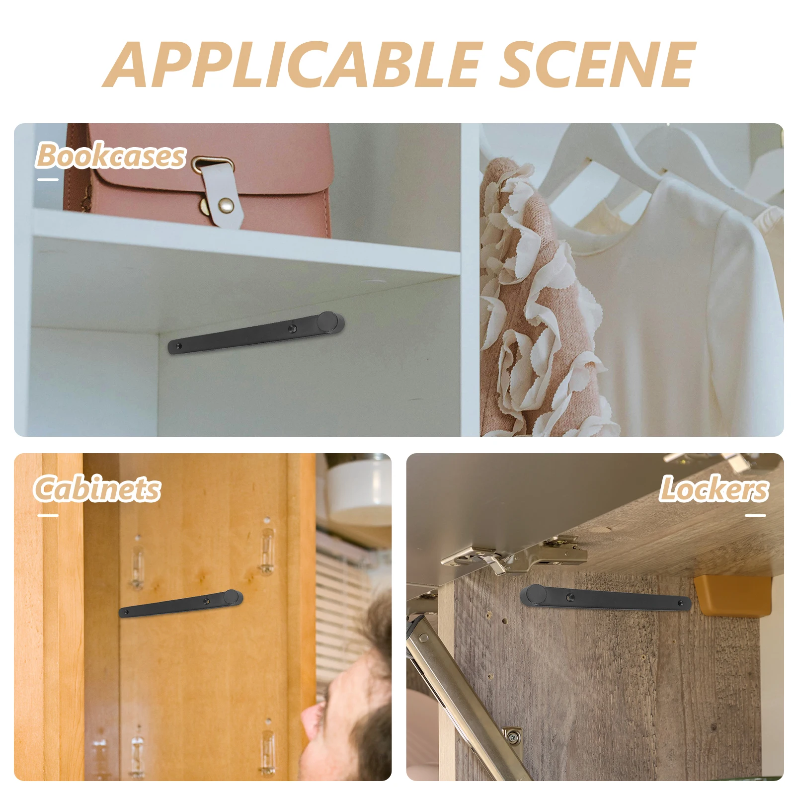 

1 set 1 Set Flip-Up Door Guide Heavy Duty Drawer Slides Self Adhesive niture Sliders Wear Resistant Long Lasting Replacement