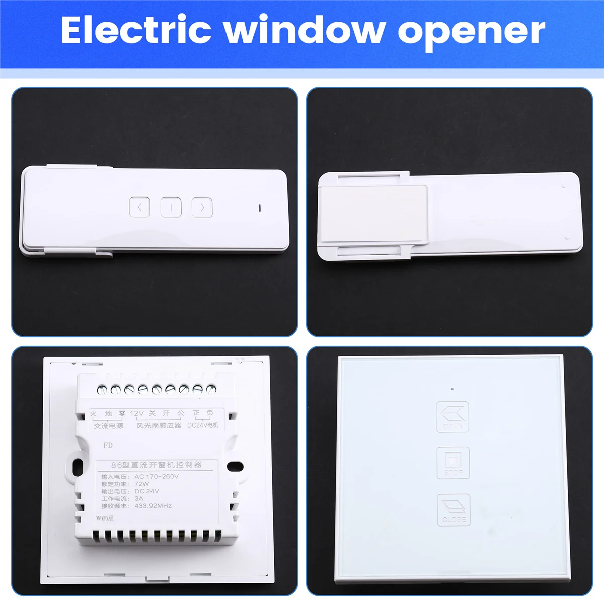 

【Price-Drop】{Electric Window Opener Mobile App Control Remote Control Automatic Push and Pull Window Closing Intelligent