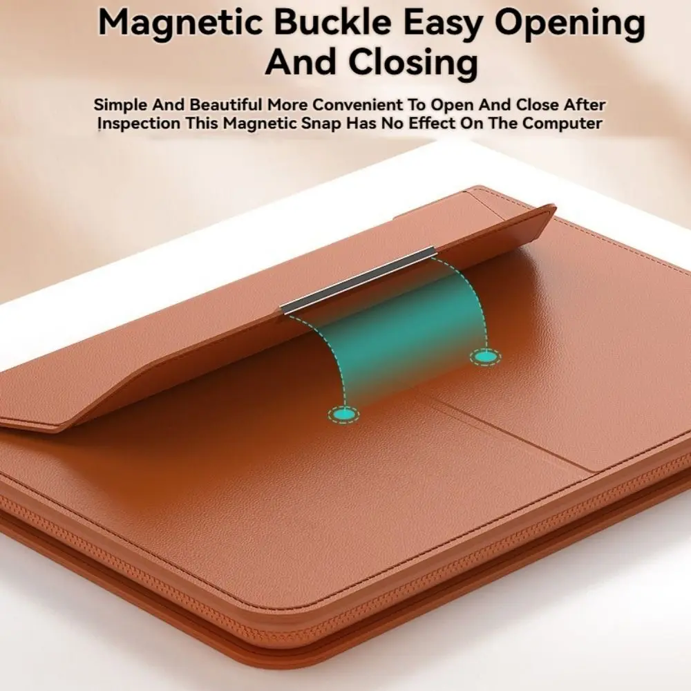13-14/15-16 Inch Laptop Sleeve Holder Automatic Closing with Stand Notebook Case Foldable Multifunction for Macbook Air