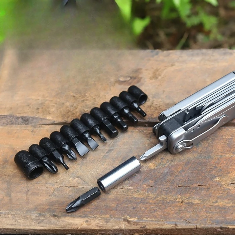 

Многофункциональный складной инструмент BHBT 14 в 1 для кемпинга и выживания на природе, портативный, с отсоединяемыми ножницами