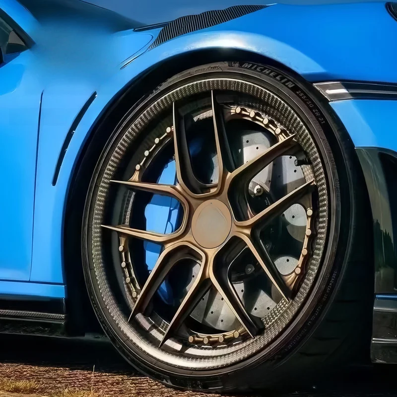 Semi Carbon Fiber Forged Monoblock Wheels 20 Inch T6061 ET25-45 5x120 5x112 5x114.3 Multi Spoke