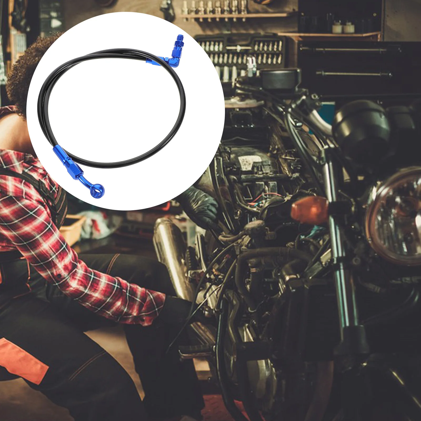

Hose Flexible Hose For Scooter Line Motorcycle Oil Hoses Scooter Brake Oil Pipe Motorcycle Brake Line Durable Braking