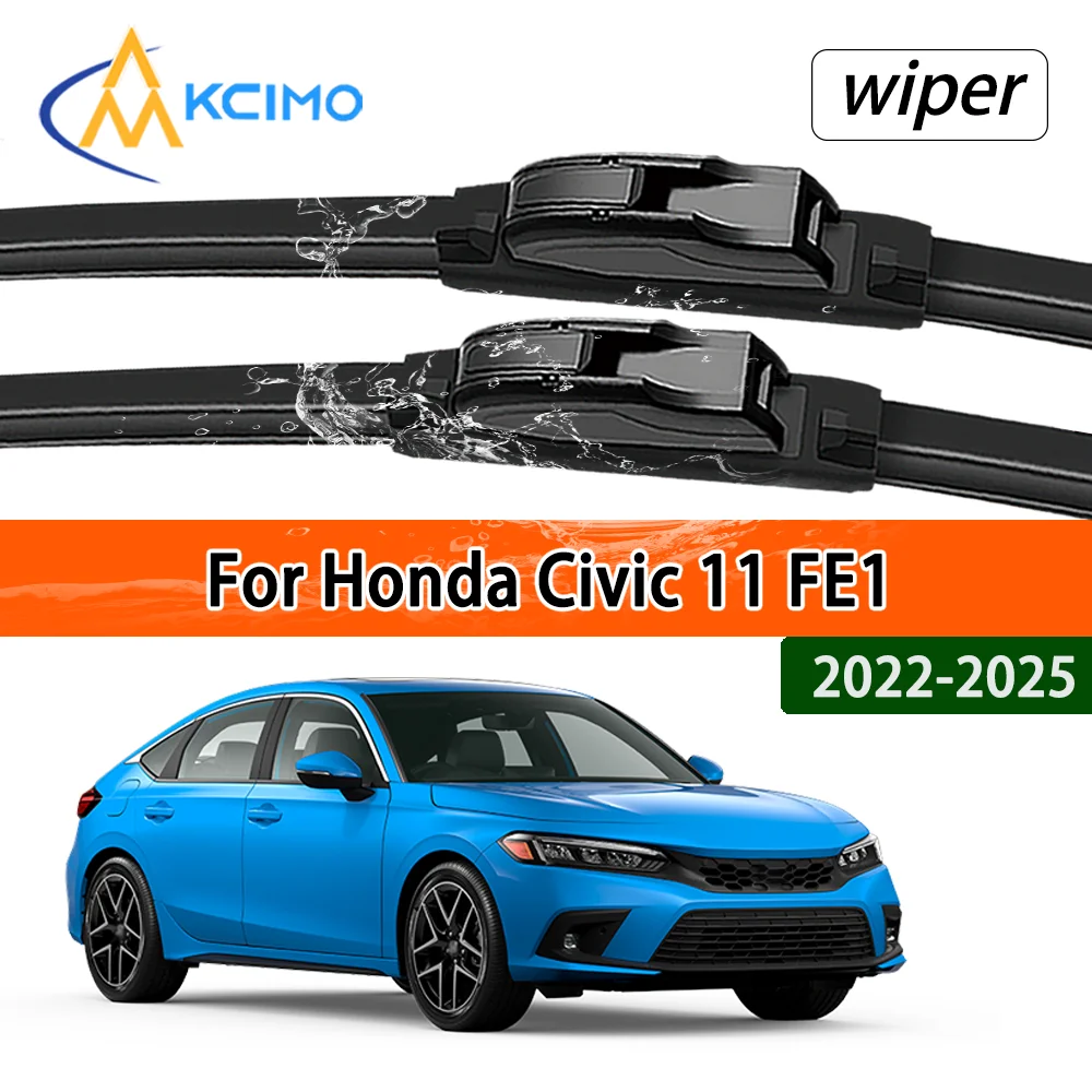 

Всесезонные бесшумные передние щетки стеклоочистителя для Honda Civic 11 FE1 2022-2025, гарантия прозрачной видимости, долговечная работа