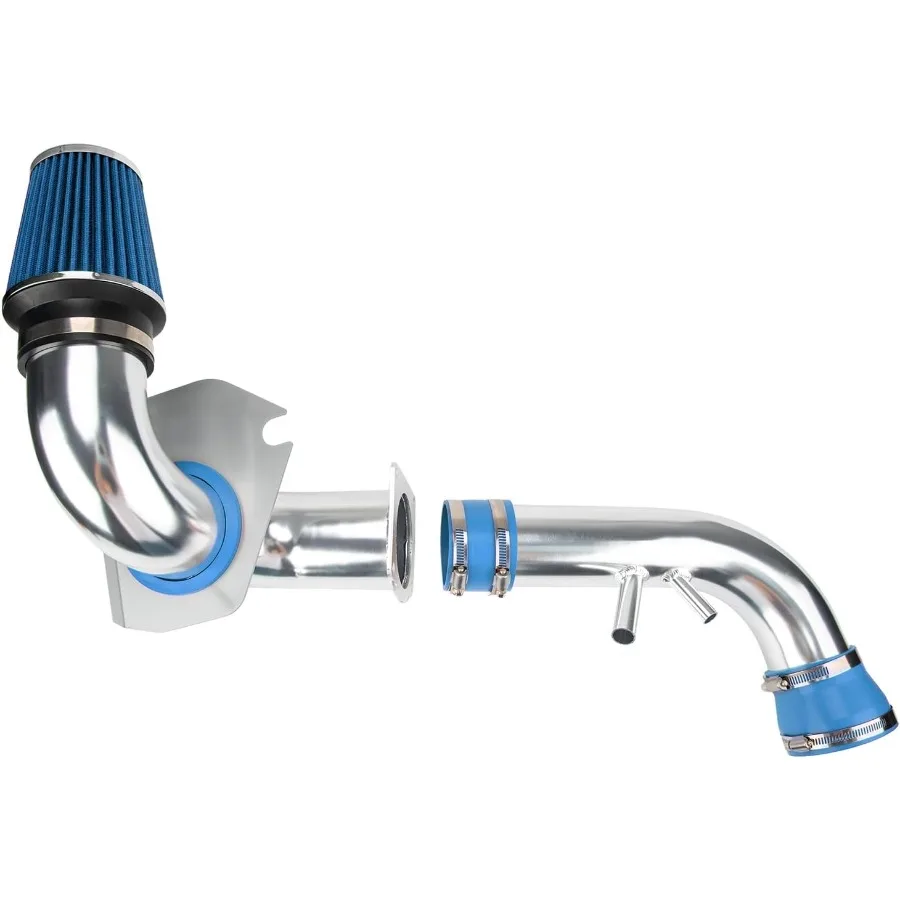 High-Performance 3.5" Cold Air Intake Kit System Designed for  Mustang Models from 1996 to 2004 with V8 4.6L Engine Enhances Eng
