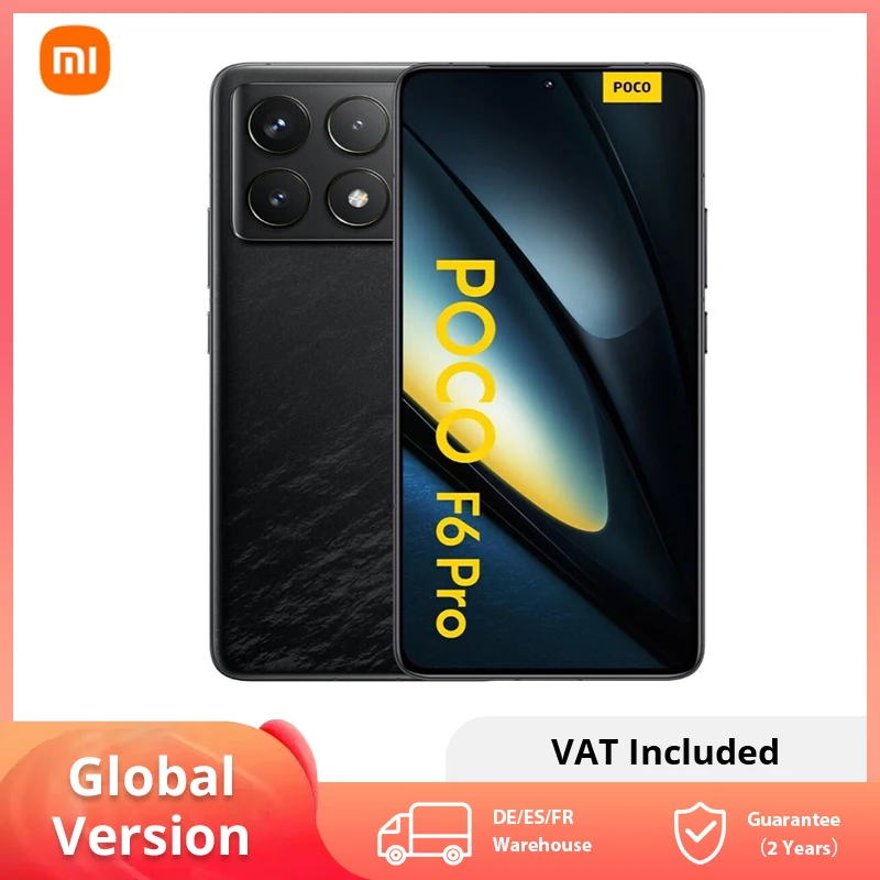 Global Version POCO F6 Pro 5G Smartphone Snapdragon® 8 Gen 2 6.67'' 120Hz Flow AMOLED DotDisplay 120W Charge NFC