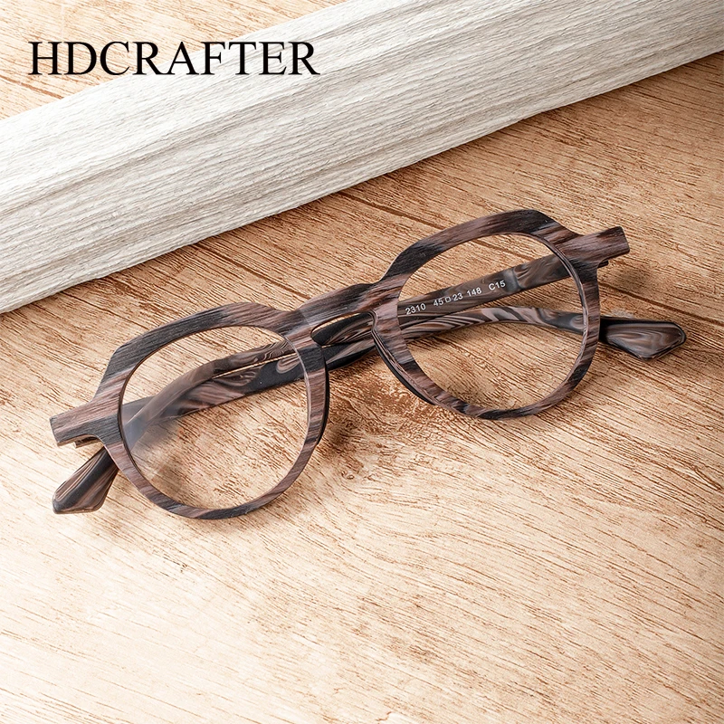 

HDCRAFTER Wood Glasses Frame Men Myopia Prescription Eyeglasses Frames Reading Optical Eyewear gafas graduadas para feminina