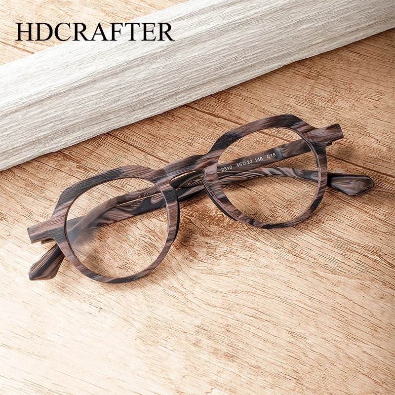 HDCRAFTER Wood Glasses Frame Men Myopia Prescription Eyeglasses Frames Reading Optical Eyewear gafas graduadas para feminina