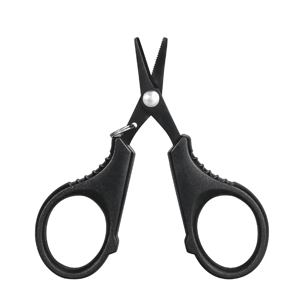 Fishing Scissor Multifunctional Titanium Coated Stainless Steel Fishing Scissors Pliers PE Braided Line Fishing Tool Accessories