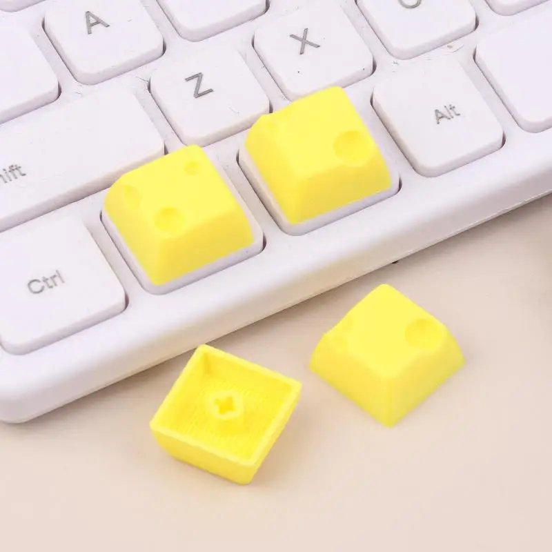 4Pcs Chesse Cake Cube Keycap For Mechanical Keyboard Keycaps Cartoon Cute Personality Keyboard Decorations