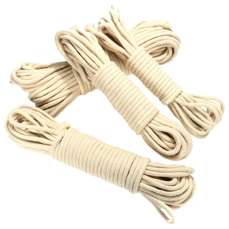 2Pcs 20M Multi-Function Traditional Washing Clothes Pulley Line Rope Dia. 4Mm