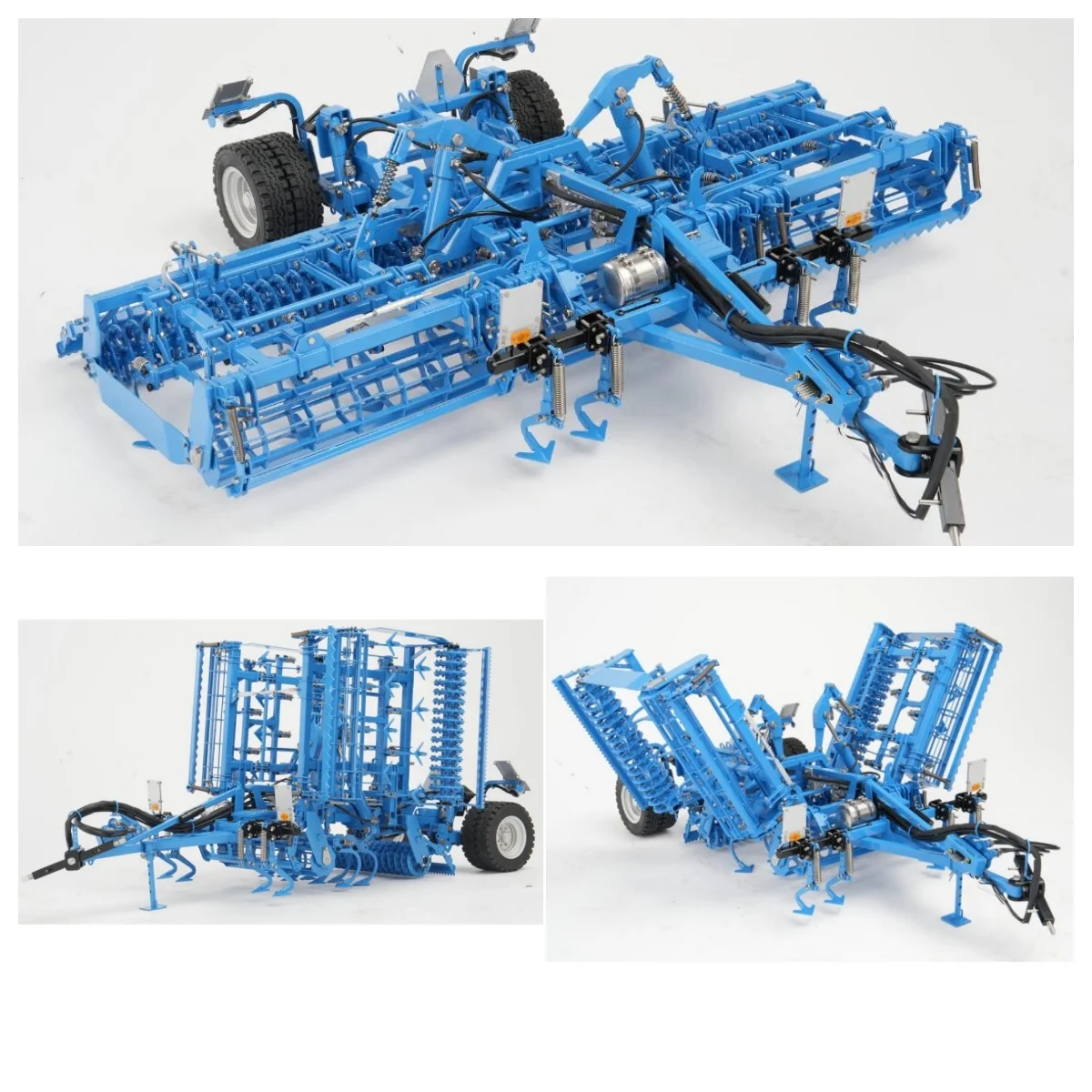 

Toys 1/14 LESU New Metal Hydraulic Remote Control Tractor Plowing Machine RC Truck Cars Vehicle Hobby Electric Plow for Lover