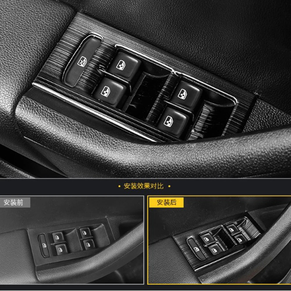 

8 шт./лот ABS автомобильный оконный подъемник, декоративная накладка для SKODA OCTAVIA/RS 2015-2019