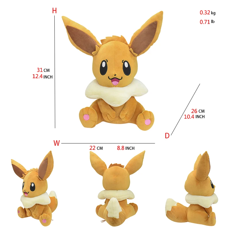 Grote Umbreon Pokemon Pluche Speelgoed Vaporeon Eevee Sylveon Laceon Flareon Leafeon Jolteon Espeon Gevulde Peluche Kids Speelgoed Cadeau