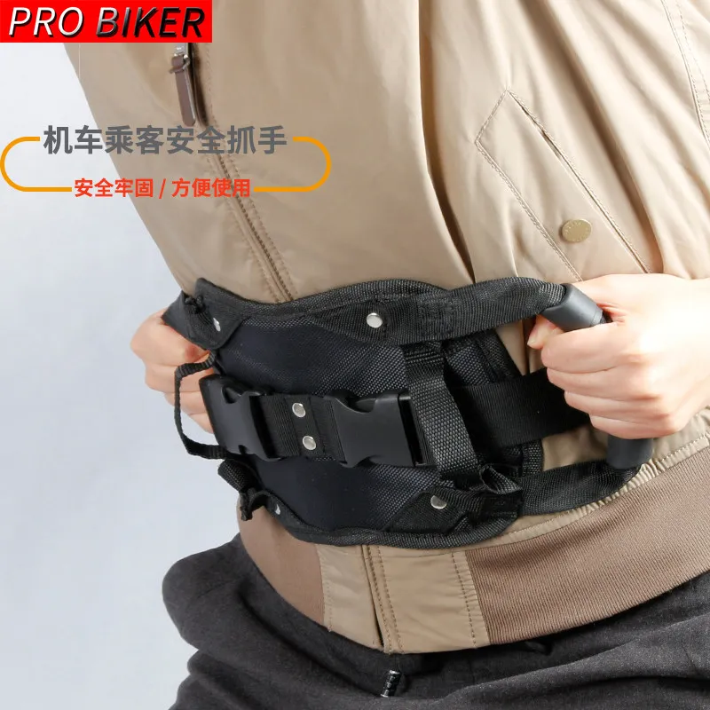 Motorcycle Scooters Safety Belt Rear Seat Passenger Grip Grab Handle Non-slip Strap Universal Motorcycle Seat Strap Child adult