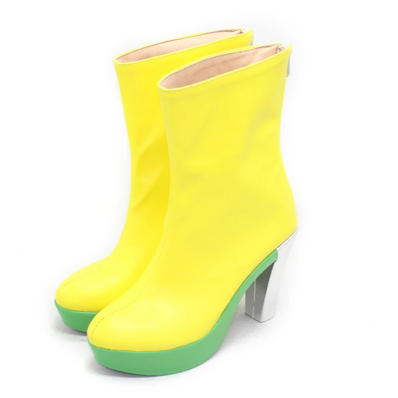 Kamen Rider Ex-Aid Masked Rider Poppy Pipopapo Scarpe Cosplay Stivali Festa di Halloween Tacchi alti rosa