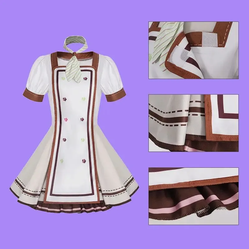 COSda @ Новый Hinomori Shiho Косплей Проект Sekai Лолита Платье Костюм Парик Лео/необходи Hinomori Женская праздничная одежда Хэллоуин Необычные U