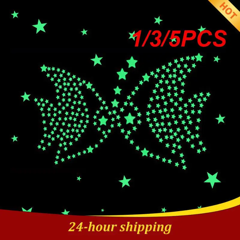 

1/3/5PCS Cartoon Fluorescent Stickers Moon Star Glow in the Dark Luminous Paste Ceiling Decoration Children Baby Toys