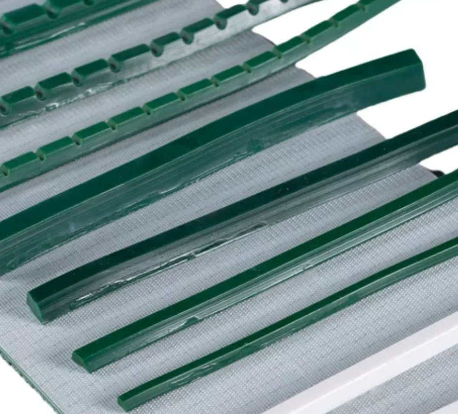5Meters/pcs 10x6mm(Base:10mm Height:6mm)Industrial Belt PVC Green Trapezoidal Guide Strip Anti Deviation Climbing Cross Bar