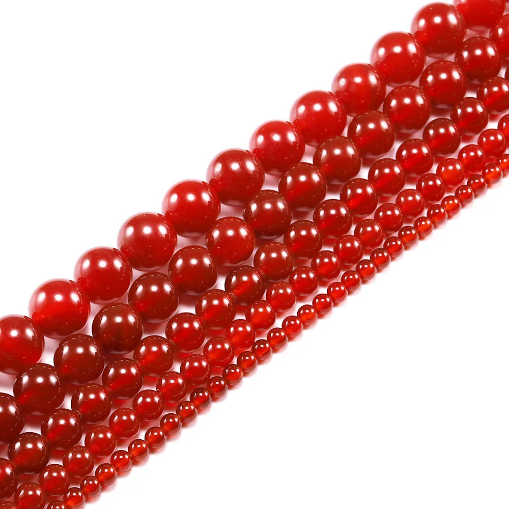 Manufacturers Direct Selling Natural Stone Wholesale DIY Bracelet Buddha Beads Red Agate Loose Beads Carnelian semi-finished Bea