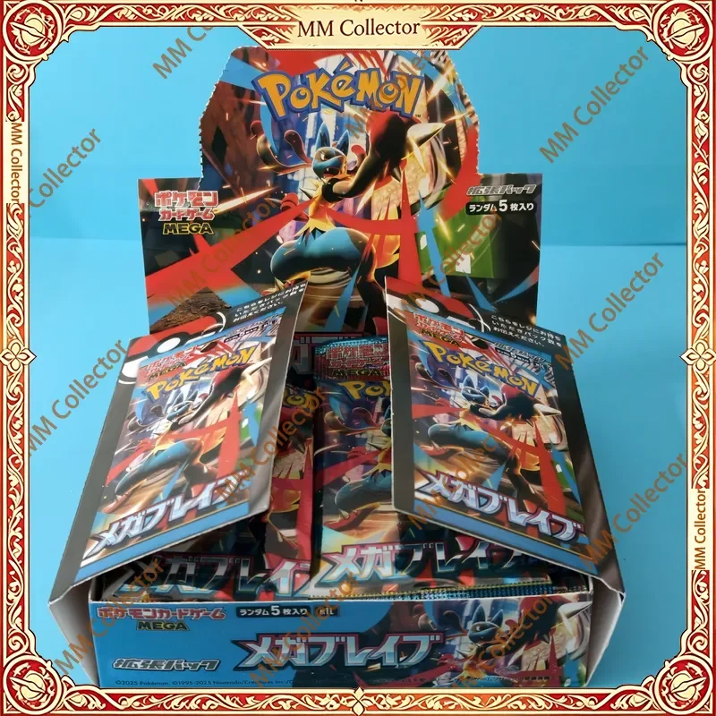 1box-24packs-pokemon-card-japanese-ptcg-m1l-m1s-mega-brave-booster-box-set-diy-self-made-single-card-classic-game-anime-cards