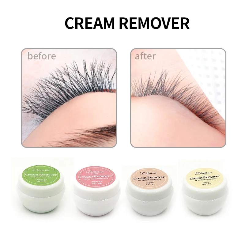 Didesun Professional Eyelash Glue Remover No Irritating Lashes Cream Remover Makeup Tools