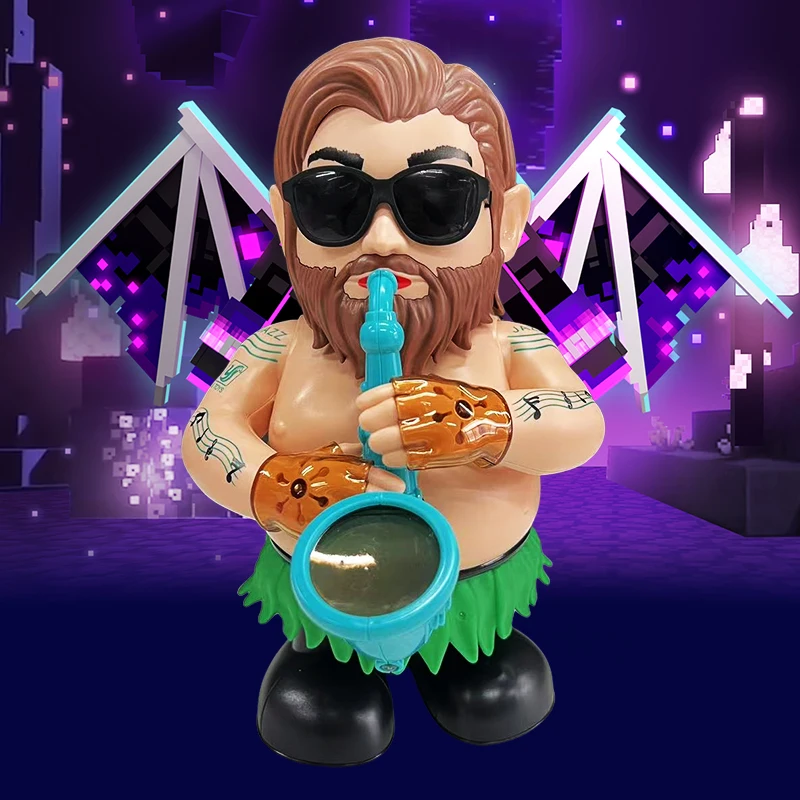 Trendy and Cool Uncle Playing Saxophone, Swaying Left and Right, Singing and Dancing, Toys and Gifts That Babies Love