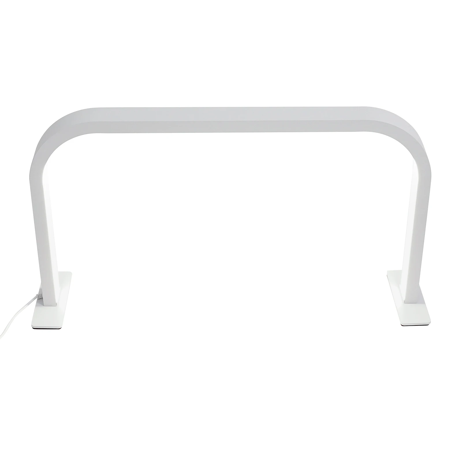 Nova lâmpada meia lua em forma de u para mesa de unhas 23,6 polegadas regulável dourado tecnologia de unhas manicure arte tarefa luz 36w led lâmpada de mesa meia lua