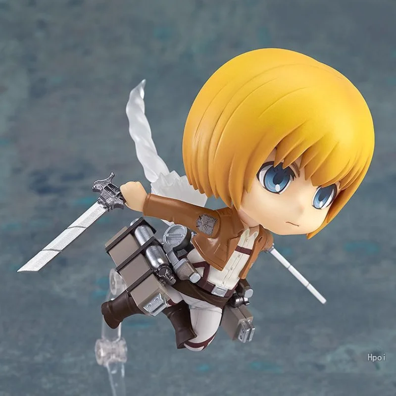 الهجوم على العمالقة # 435 أرمين أرلرت أنيمي فتاة الشكل ليفي أكرمان عمل الشكل Shingeki No Kyojin تمثال نموذج ألعاب الدمى هدية