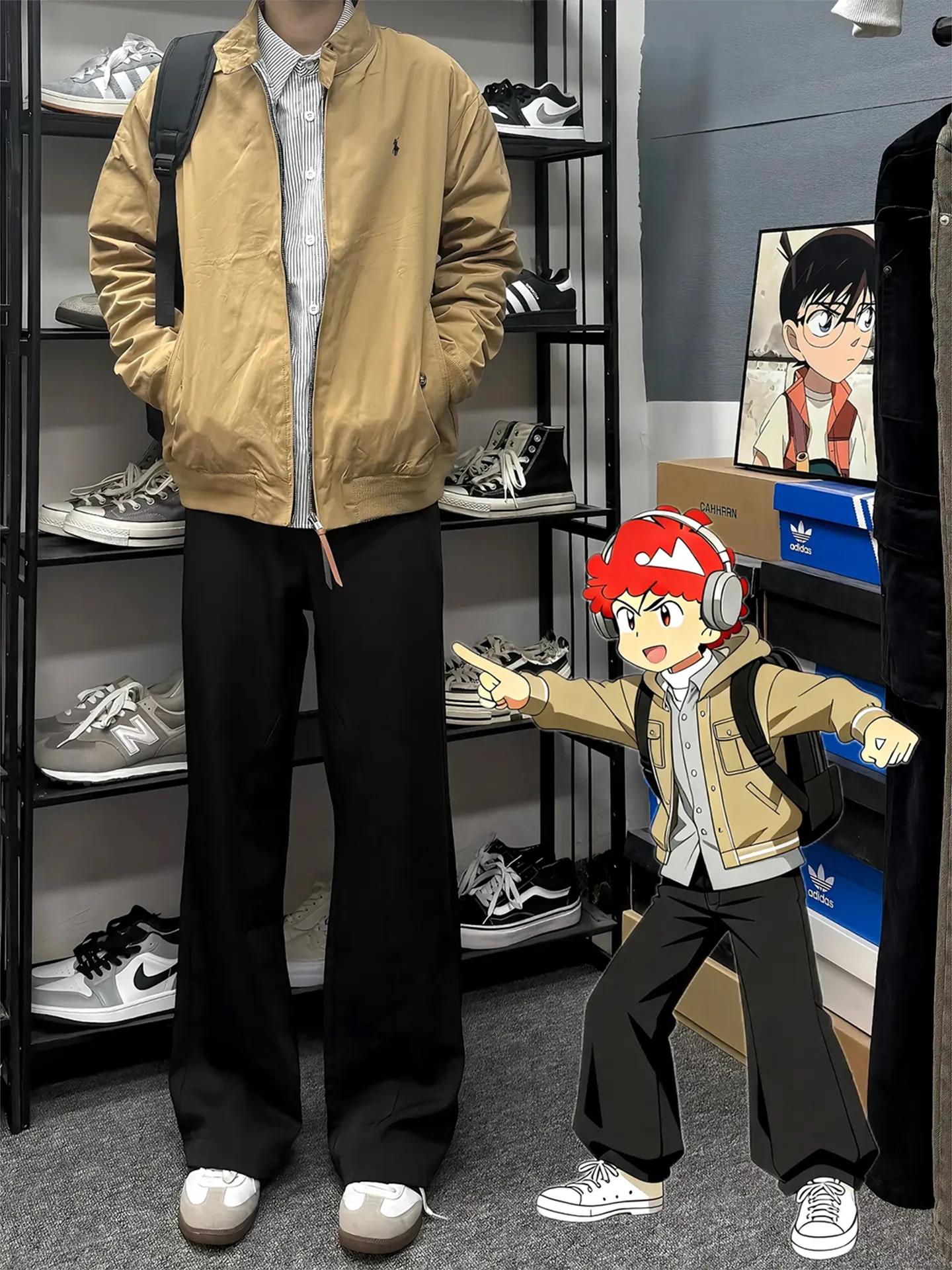 

American Vibe Black Bell Bottom Jeans Clean Fit High Waist Trousers for Men Slim Straight Leg Knife Jeans