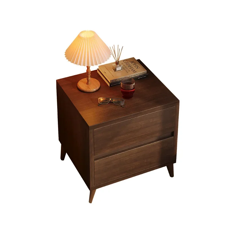

bedside table small solid wood locker integrated small cabinet household bedroom simple locker